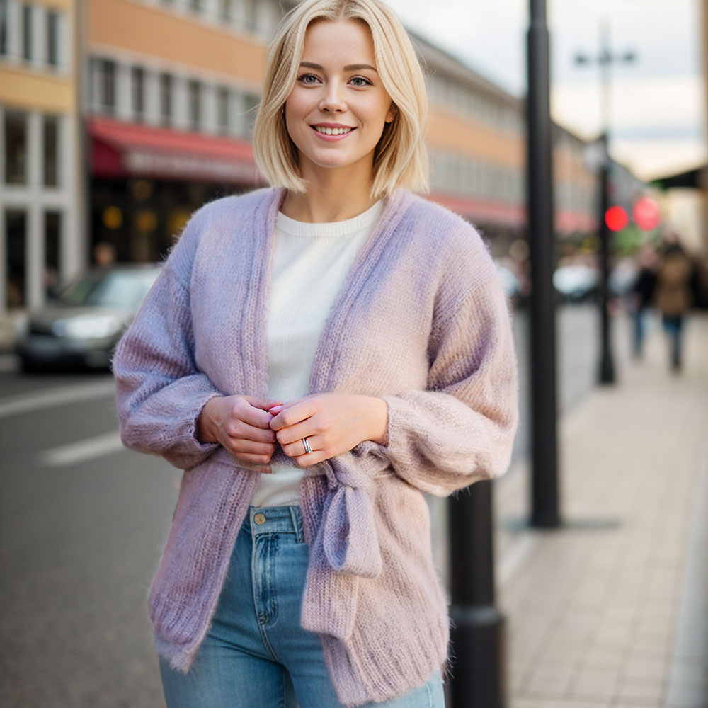 Carlas cardigan with belt knitting pattern - Image 3