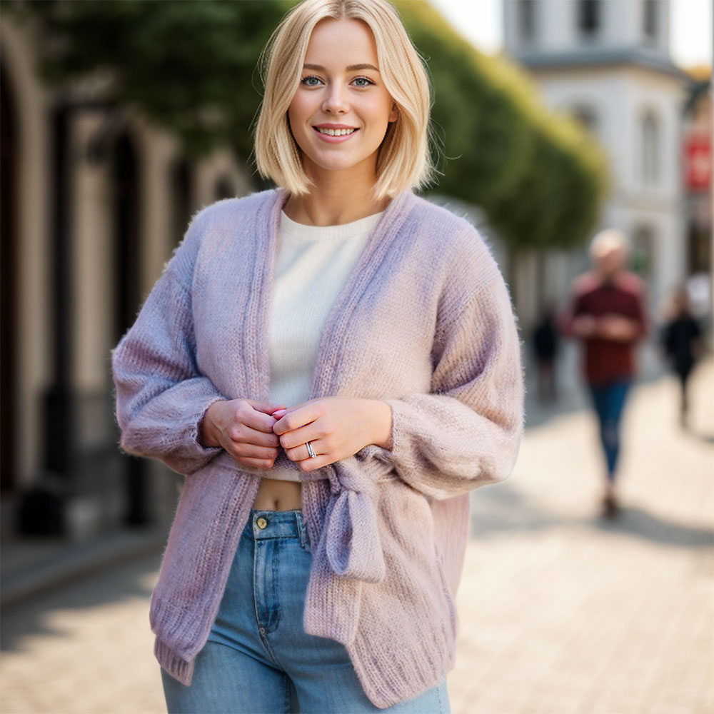 Carlas cardigan with belt knitting pattern - Image 4