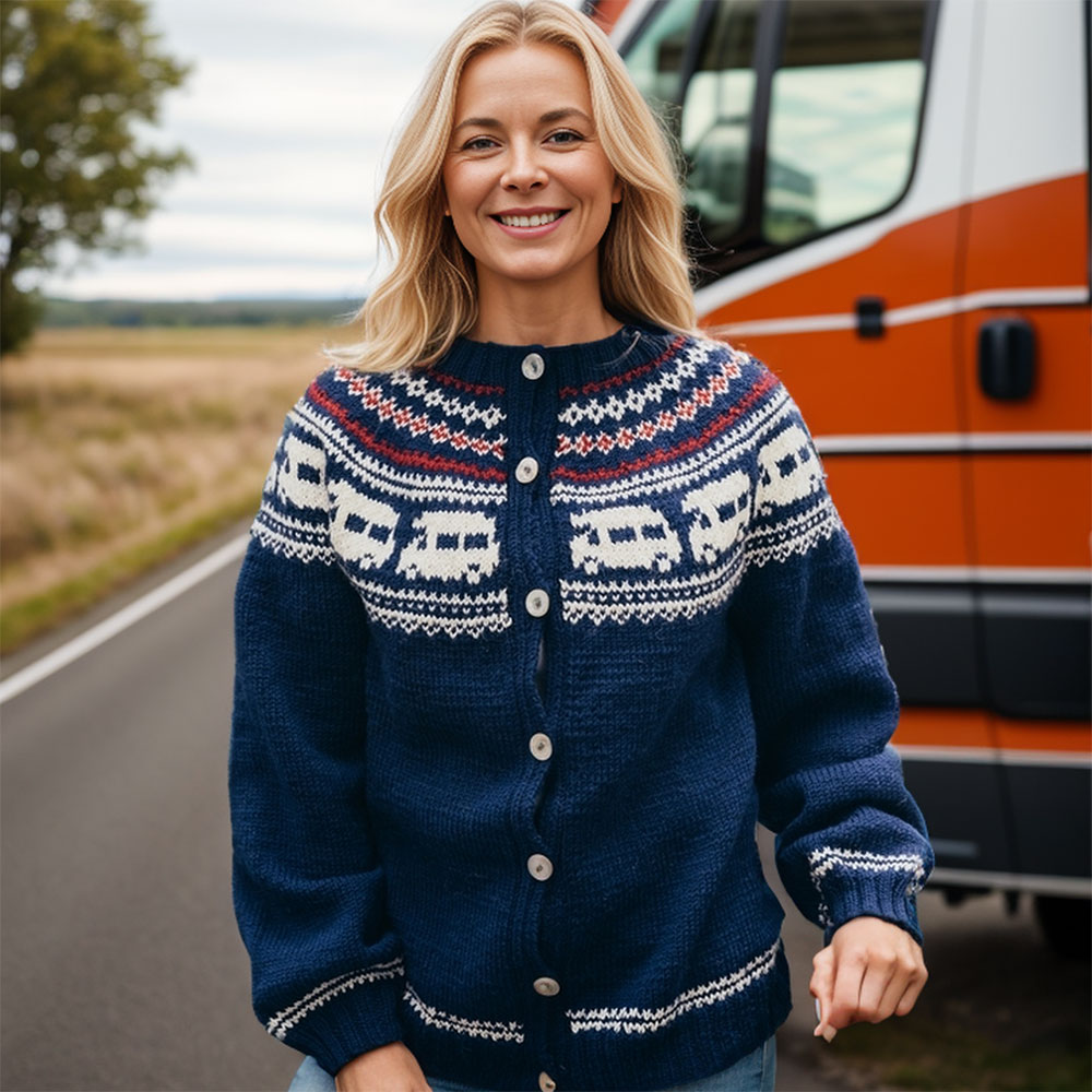 The recreational vehicle rv cardigan knitting pattern - Image 5