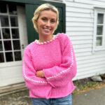 Sorbonne stitch-sweater in pink