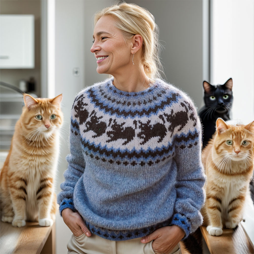 The cat sweater knitting pattern - Image 4