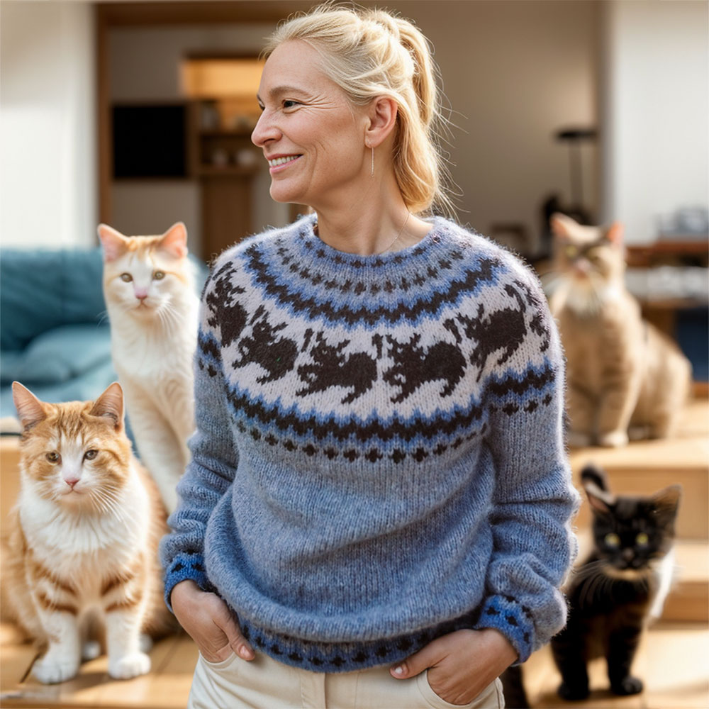 The cat sweater knitting pattern