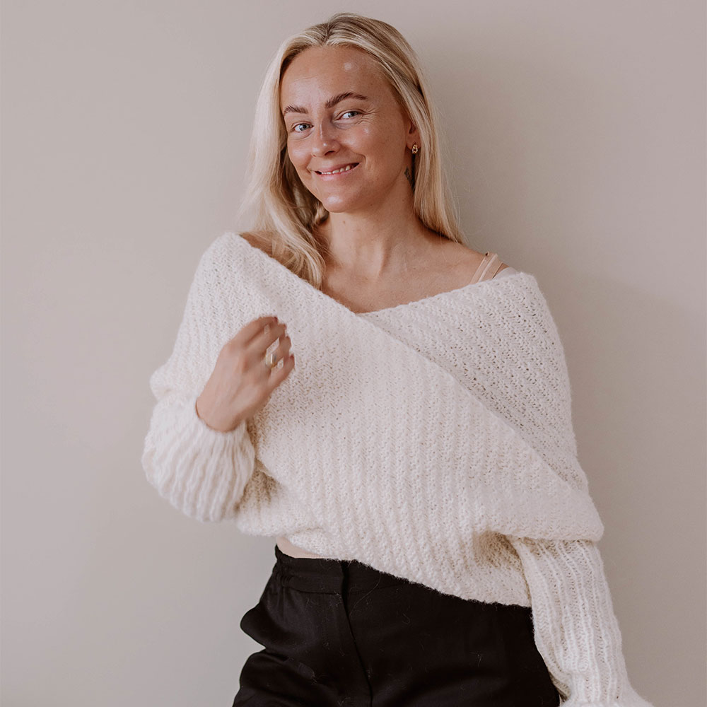 Whirlwind sweater scarf knitting pattern - Image 3