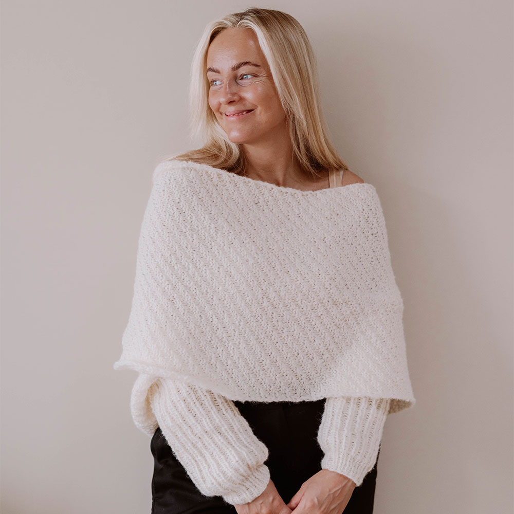 Whirlwind sweater scarf knitting pattern - Image 4