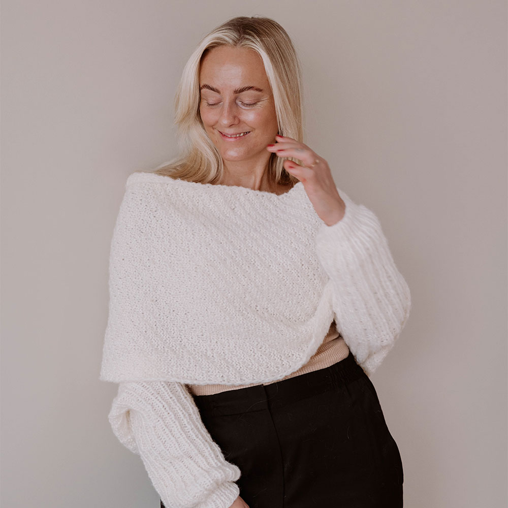 Whirlwind sweater scarf knitting pattern - Image 2