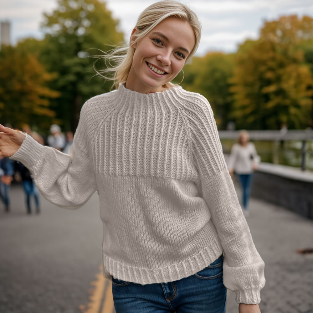Winonas raglan sweater knitting pattern - Image 2