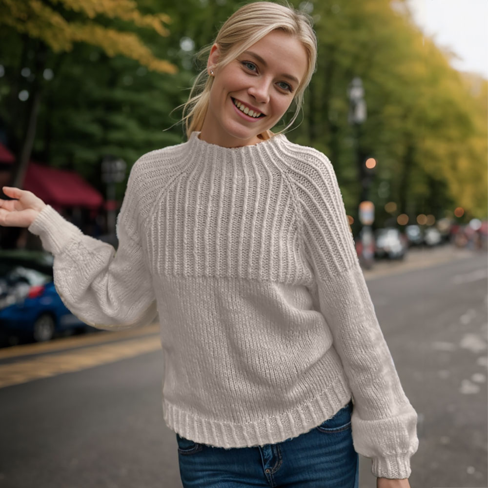 Winonas raglan sweater knitting pattern - Image 4